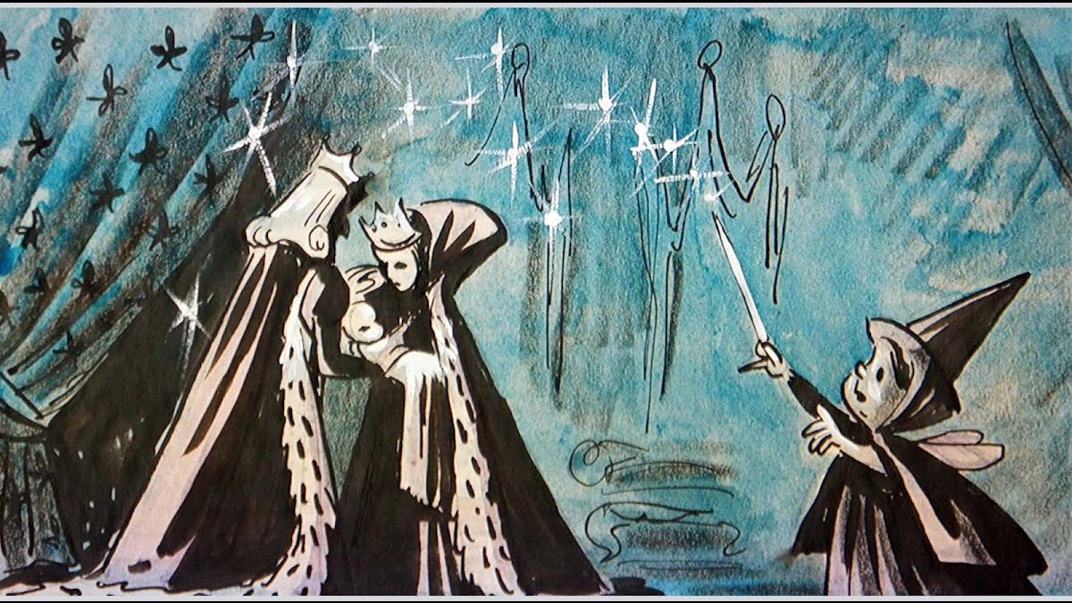 bocetos los reyes la bella durmiente