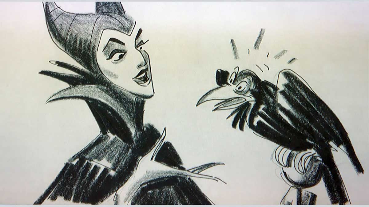 malefica desarrollo visual la bella durmiente